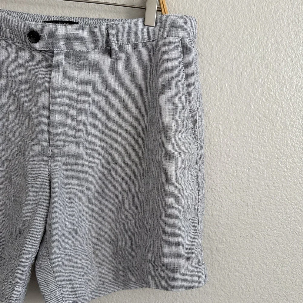Banana Republic Men's Sz 33 Linen BLend Shorts Coastal Preppy Summer Old Money